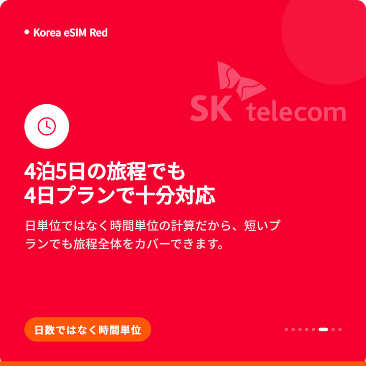 韓国eSIM Red｜SKT無制限データ＋010番号